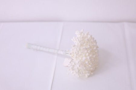 ورد ثلج صناعي ابيض عروق ( للمسكات ) <br> <span class='text-color-warm'>سيتوفر قريباً</span>