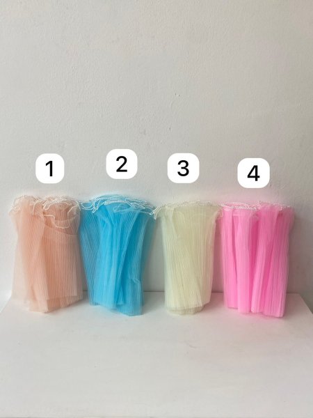 دانتيل تول قصير مع لولو ارتفاع 30 سم ( 5 يارد )