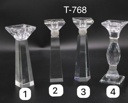 يد مسكة عرايس زجاج ( ارتفاع 17 - 18 سم )