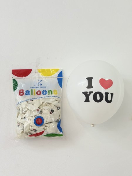بلالين مرسم مكتب ( i love you )