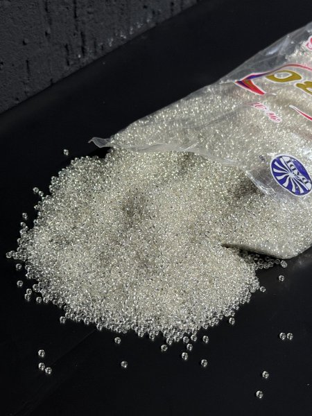 بكيت برق خرز  زجاجي صغير  لميع