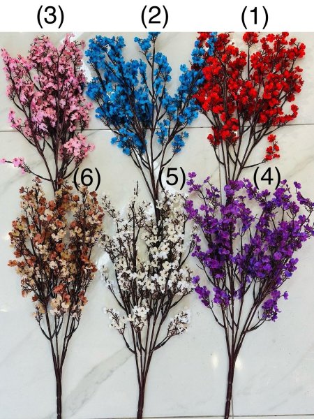 ورد ضمة نوار لوز 55 سم ( 5 فروع )