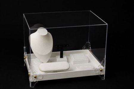 صندوق عرض مجوهرات فاخر ( ارتفاع 35 سم - عرض 45 سم * طول 30 سم )