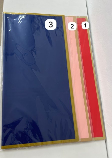 ورق تغليف باقات ورد + هدايا كبير - بكيت 20 قطعة ( 55*55 سم )