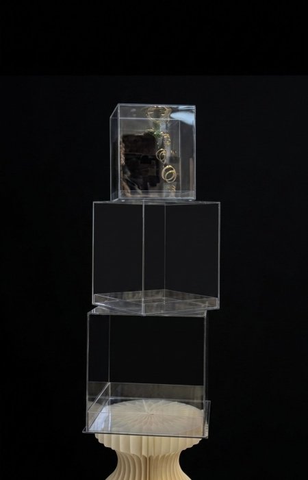 طقم صناديق بلاستيك شفاف  مربع ( الطقم 3 قطع ) <br> <span class='text-color-warm'>سيتوفر قريباً</span>